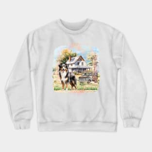 Dog - Australian Shepherd Crewneck Sweatshirt